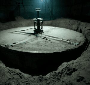 Une cuve de fioul enterrée dans une cave