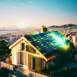 Maison éco-responsable à Marseille avec panneaux solaires