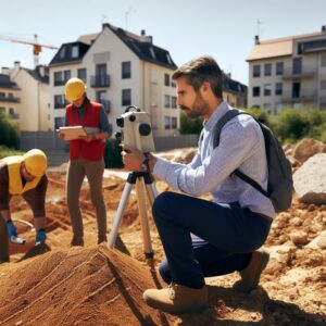 Étude de sol en cours à Villeurbanne pour un projet de construction